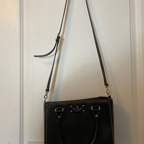 Kate Spade Black Leather Satchel - Picture 2 of 4